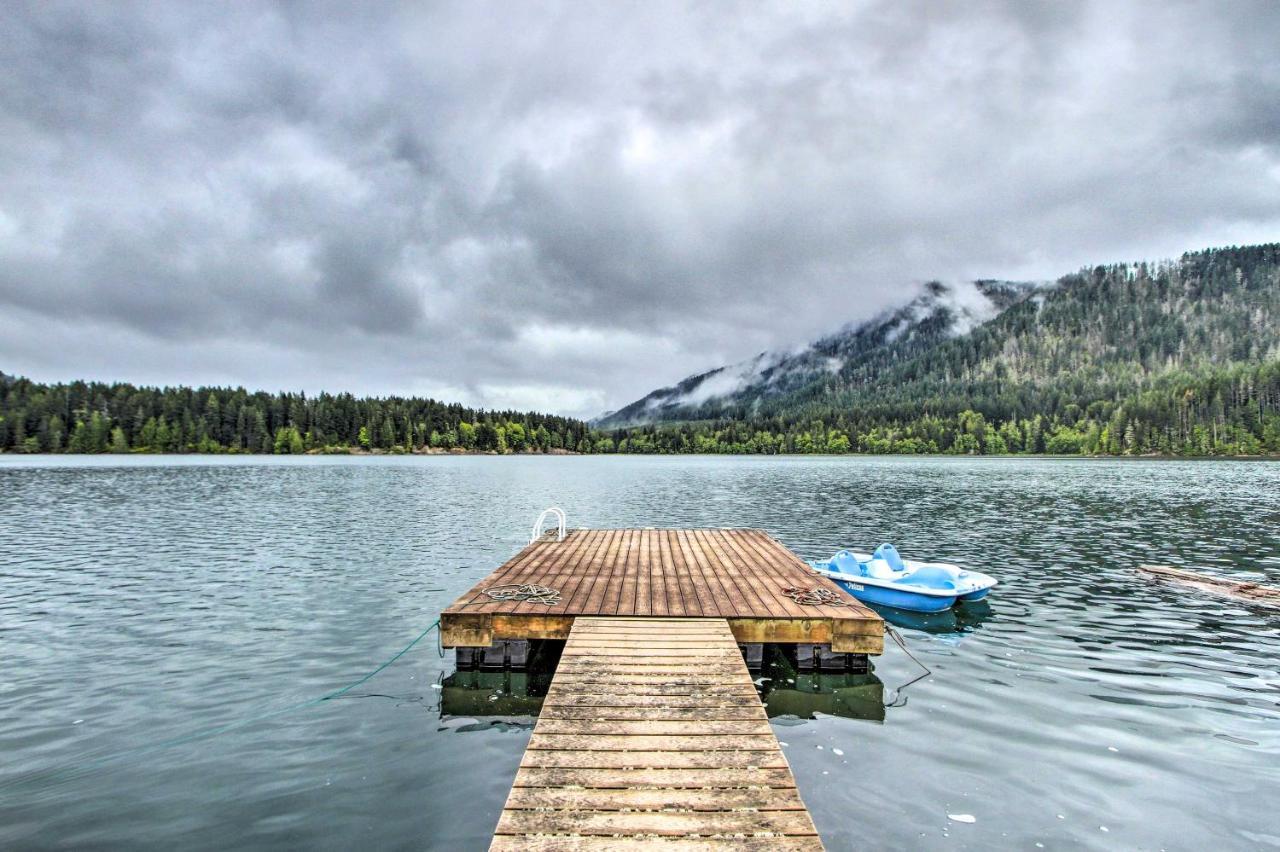 Lakefront Cabin With Stunning Mountain Views And Dock! Mineral Екстериор снимка
